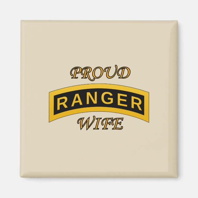 Army Ranger School Tab - Proud Wife - Magnet (Front)