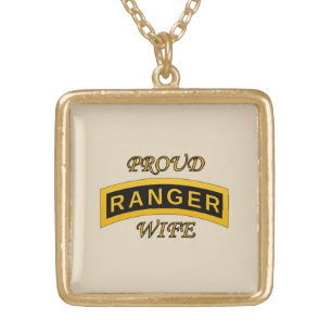 Army Ranger School Tab - Proud Wife - Necklace
