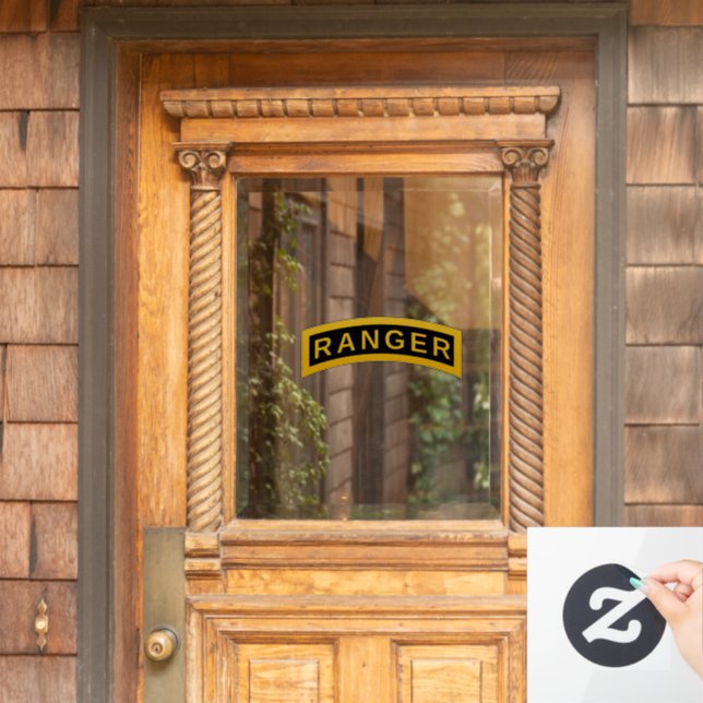 Army Ranger School Tab  Window Cling (Home Door)