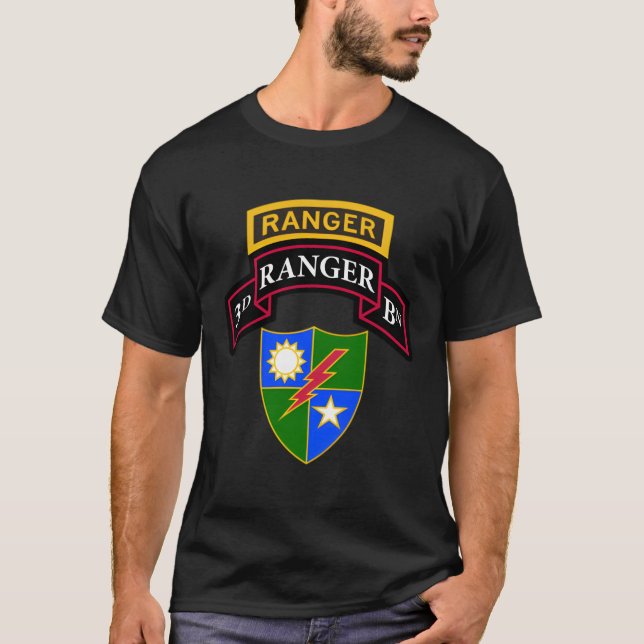 Army Ranger Shirt 3Rd Ranger Shirt Scroll Tab Dui (Front)