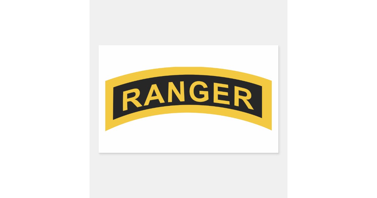 Army Ranger Tab Rectangular Sticker