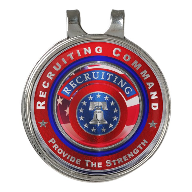 Army Recruiting Command “Provide The Strength”   Golf Hat Clip (Front)