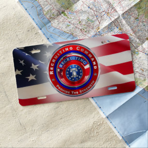 Army Recruiting Command “Provide The Strength”   License Plate