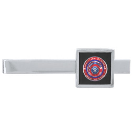 Army Recruiting Command  Silver Finish Tie Bar