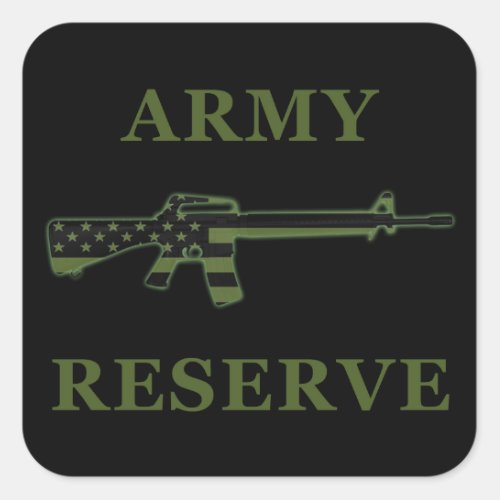 Army Reserve M16 Sticker Black Subdued