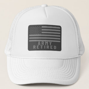 Army Retired Veteran Trucker Hat