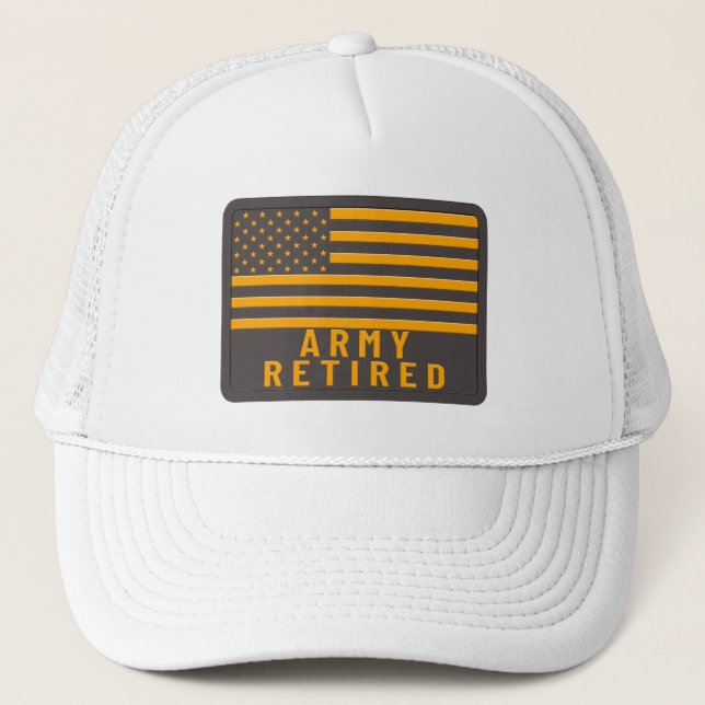 Army Retired Veteran Trucker Hat (Front)