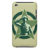 Army Sarge Salutes iPod Touch Cover (Back)