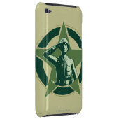 Army Sarge Salutes iPod Touch Cover (Back/Right)