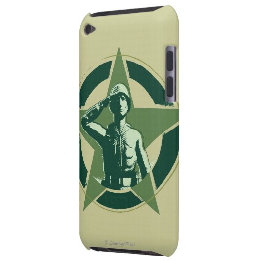 Army Sarge Salutes iPod Touch Cover (Back Left)