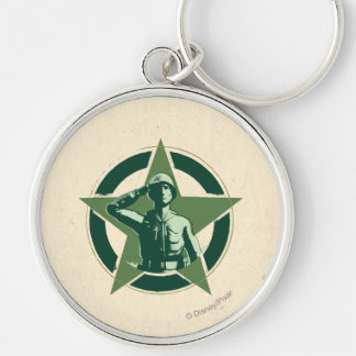 Army Sarge Salutes Keychain