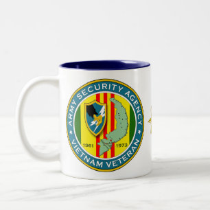 Army Security Agency - Vietnam Veteran Two-Tone Coffee Mug