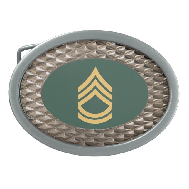 Army Sergeant First Class Buckle Belt Buckle (Front)