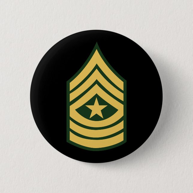 Army - Sergeant Major E-9 (SGM) Button (Front)