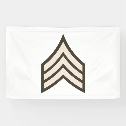 Army Sergeant rank Banner