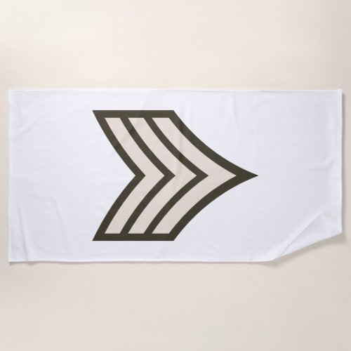 Army Sergeant rank Beach Towel