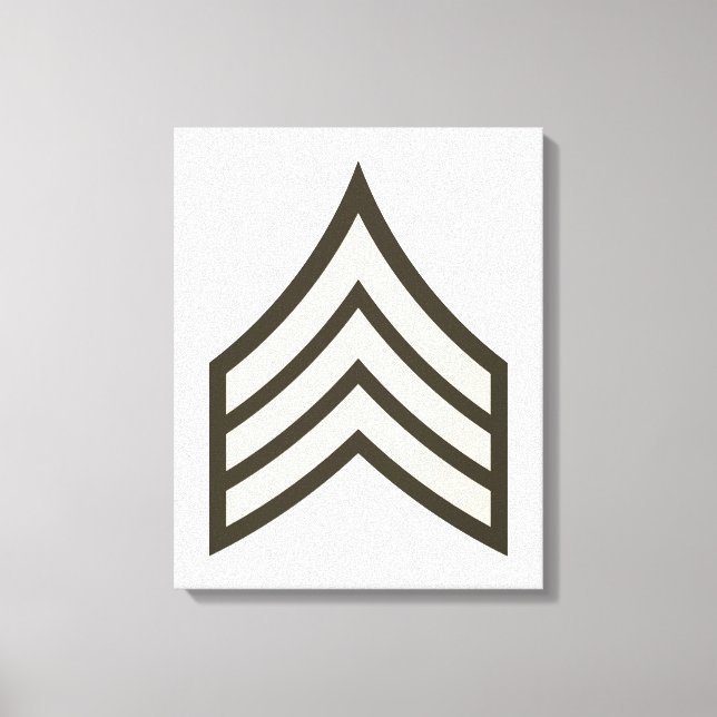 Army Sergeant rank Canvas Print (Front)