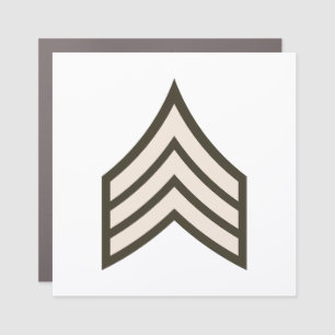 Army Sergeant rank Car Magnet