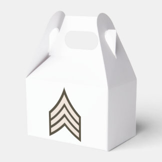 Army Sergeant rank Favor Boxes