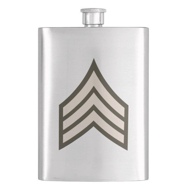 Army Sergeant rank Flask (Front)
