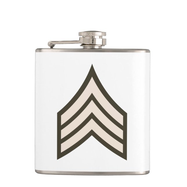 Army Sergeant rank Flask (Front)