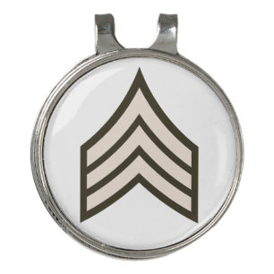 Army Sergeant rank Golf Hat Clip