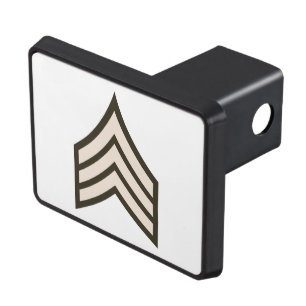 Army Sergeant rank Hitch Cover