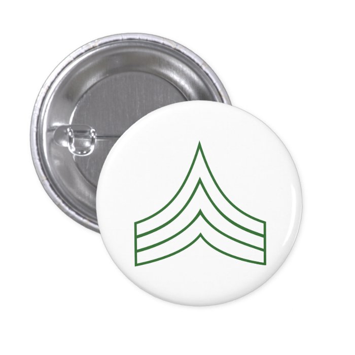 Army Sergeant Rank Insignia Button