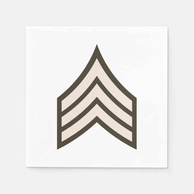Army Sergeant rank Napkins (Front)