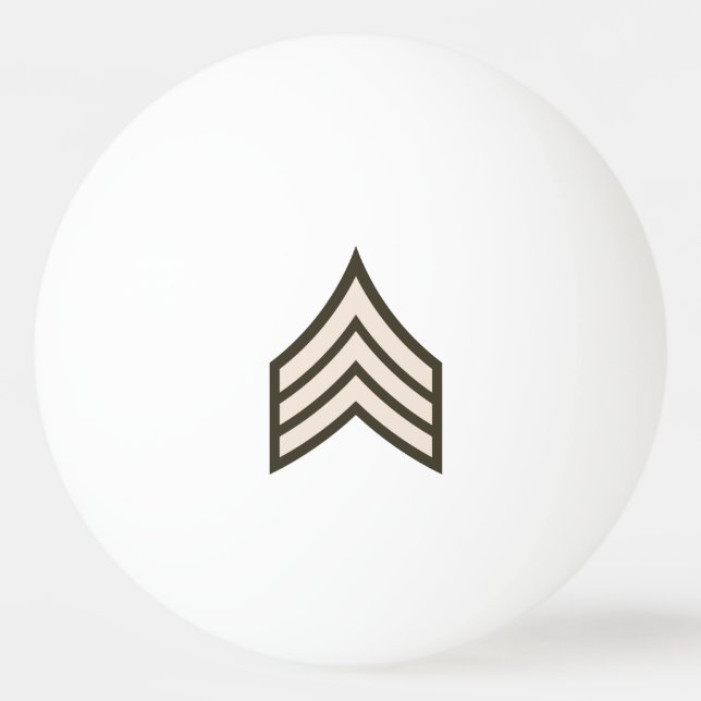 Army Sergeant rank Ping Pong Ball (Front)