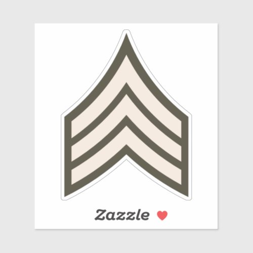 Army Sergeant rank Sticker