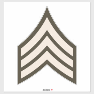Army Sergeant rank Sticker
