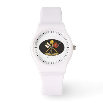 Army Signal Corps Sports Watch by PoetryLobby at Zazzle
