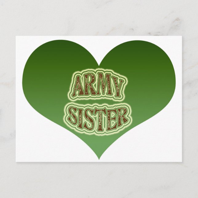 Army Sister Postcard (Front)