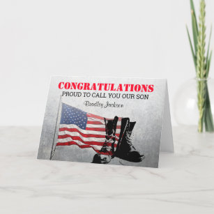 Army Soldier Graduation   Military Card
