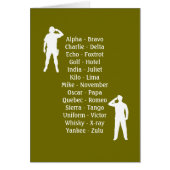 Army Soldier Phonetic Alphabet Rookie Military Job (Front)