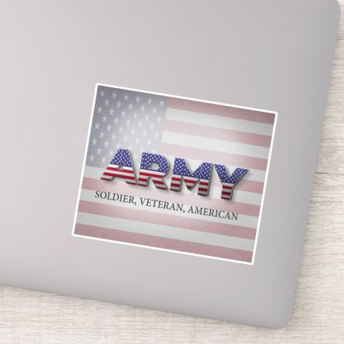 Army Soldier Veteran American Sticker