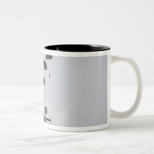 Army Soldiers jump out of a C_17 Globemaster II Two_Tone Coffee Mug