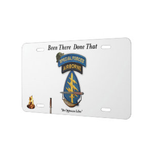 Army Special forces Green Berets lrrp lrrps recon License Plate
