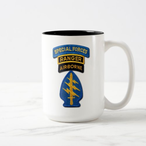 Army Special Forces Green Berets Rangers Vets Two_Tone Coffee Mug