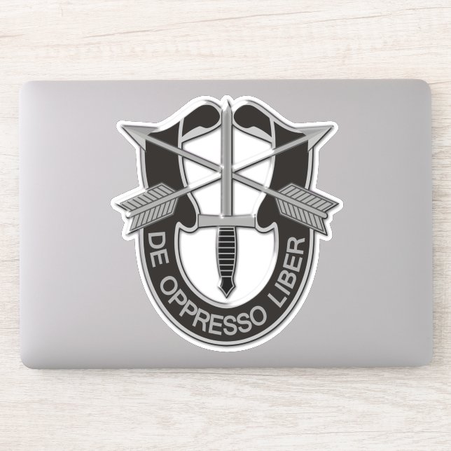 Army Special Forces Groups Green Berets Contour St Sticker (Computer)