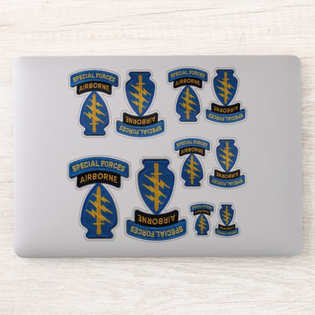 Army Special Forces SFGA SFG Green Berets Contour Sticker (Computer)
