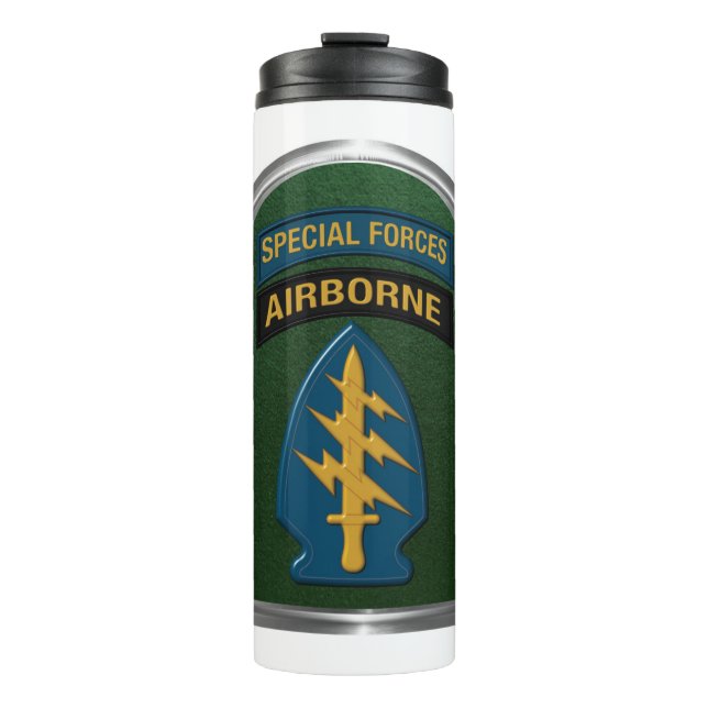 Army Special Forces Tab and Patch Gift Thermal Mug (Front)