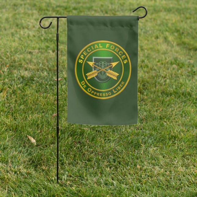 Army Special Forces Veteran  Garden Flag (In SItu)
