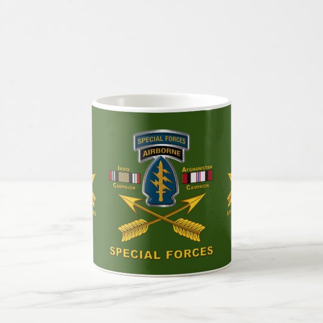 Army Special Operations Iraq & Afghanistan Veteran Coffee Mug (Center)