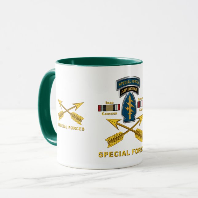 Army Special Operations Iraq & Afghanistan Veteran Mug (Front Left)
