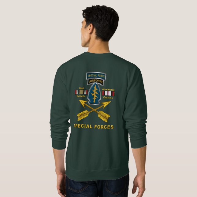 Army Special Operations Iraq & Afghanistan Veteran Sweatshirt (Back Full)