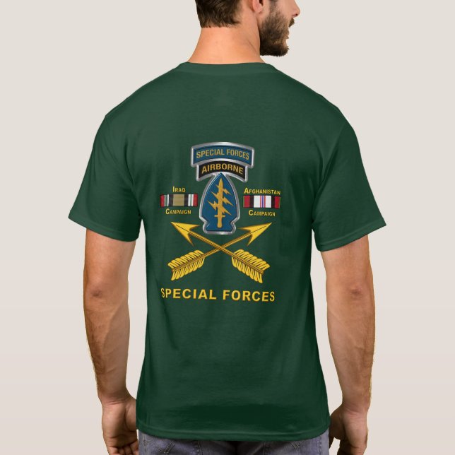 Army Special Operations Iraq & Afghanistan Veteran T-Shirt (Back)