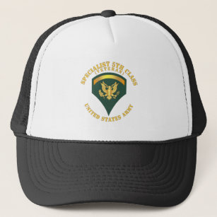 Army - Specialist 5th Class - SP5 - Veteran - V1 Trucker Hat