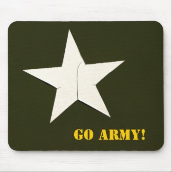 Army Star  Go Army! Mouse Pad by camerabag at Zazzle